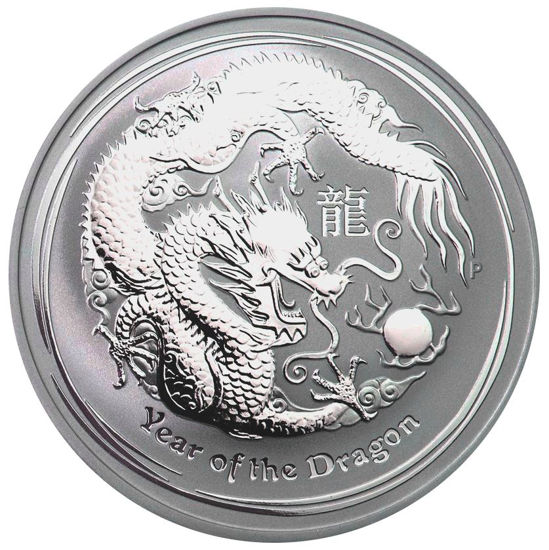 Picture of Australian Lunar II 2012 “Dragon”, 1 oz Silver