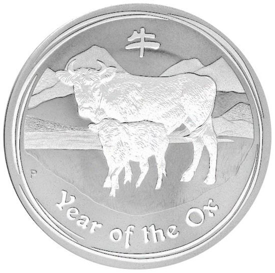 Imagen de Australian Lunar II 2009 "Año del Buey", 1 oz Plata