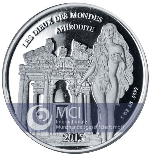 Image de Burkina Faso 2015 “Aphrodite” Proof Like , 1 oz argent