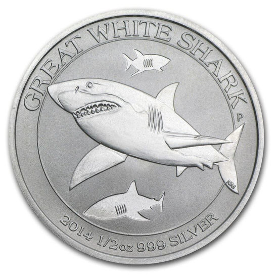Imagen de Australia 2014 Great White Shark, 1/2 oz Plata