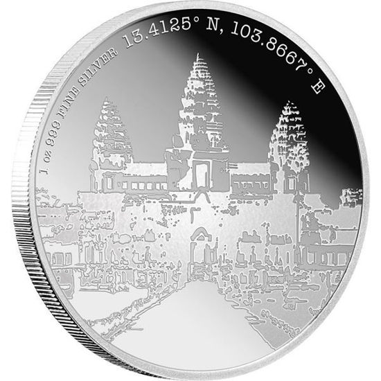 Picture of Niue Forgotten Cities 2015 “Angkor” Proof Box CoA, 1 oz Silver