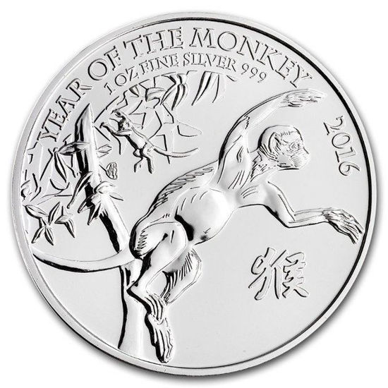 Picture of Lunar Serie UK 2016 “Year of the Monkey ” 1 oz Silver