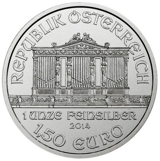 Picture of Vienna Philharmonic 2014, 1 oz Silver