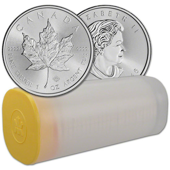Picture of Maple Leaf 2016, Tube 25x 1 oz Silver