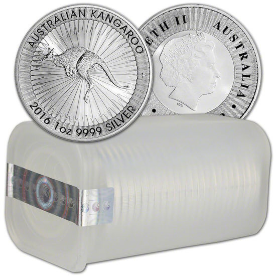 Imagen de Australian 2016 “Kangaroo” (Perth Mint), Tube 25x 1 oz Silver