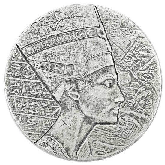 Imagen de Chad Egyptian Relic 2017 “Nefertiti”, 5 oz Plata