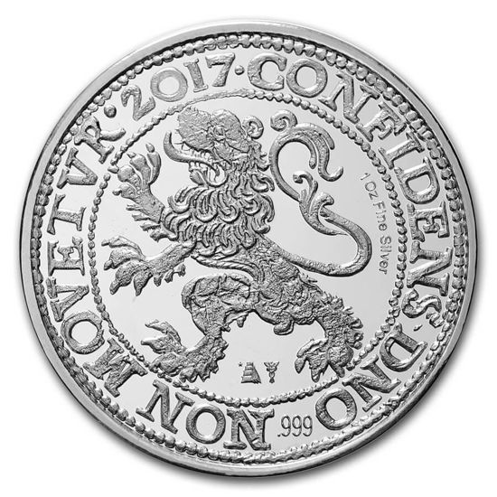 Bild von Netherlands 2017 Silver Lion Dollar "Leeuwendaalder" (restrike), 1 oz Silber