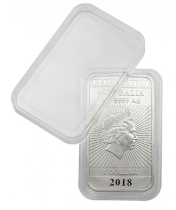 Picture of Lindner Rectangular Coin Capsule for 1 oz silver coins (Perth Mint)