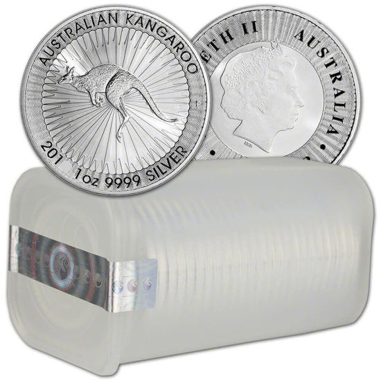 Image de Australian 2018 “Kangaroo” (Perth Mint), Tube 25x 1 oz Silver
