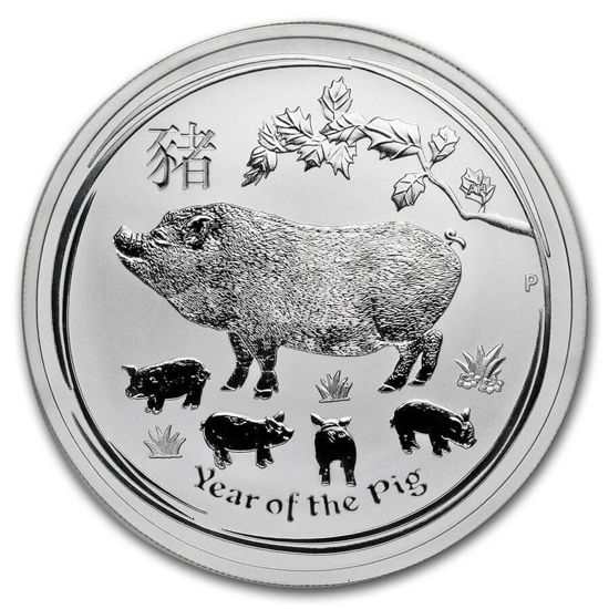 Picture of Australian Lunar II 2019 “Year of the Pig” 1/2 oz Silver