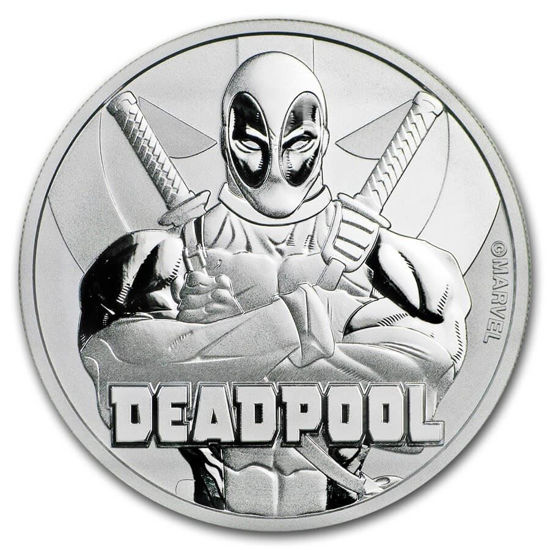 Picture of Tuvalu 2018 Marvel - Deadpool, 1 oz Silver