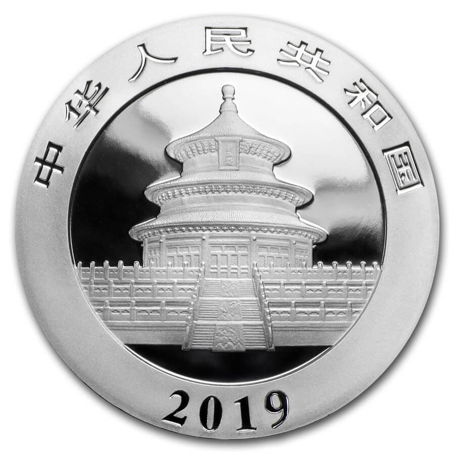 China Panda 2019 30 G Plata El Dorado Coins Edelmetalle