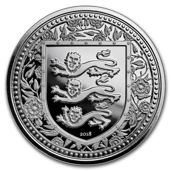 Image de Gibraltar 2018 Royal Arms of England, 1 oz Argent