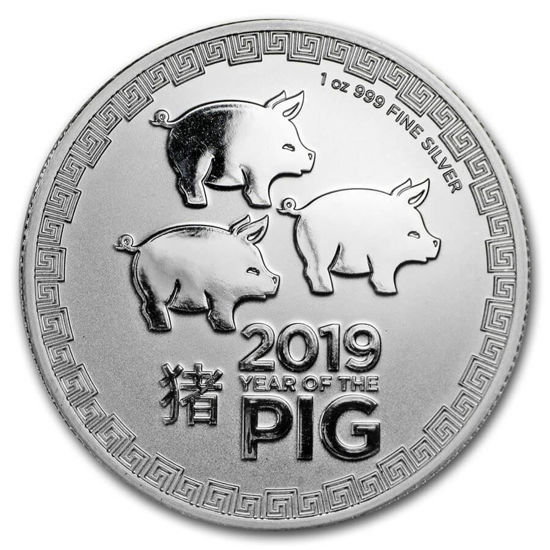 Image de Niue Lunar 2019 “Year of the Pig”, 1 oz Argent
