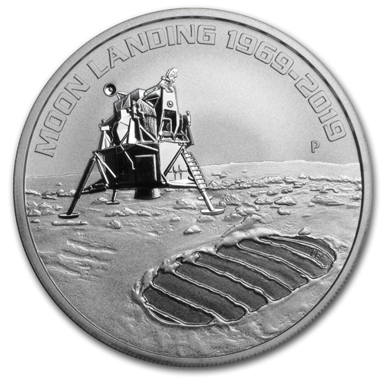 Imagen de Australia 2019 "50th Anniversary of the Moon Landing", 1 oz Plata