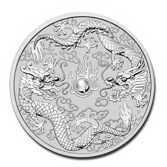 Bild von Australien 2019 “Double Dragon”, 1 oz Silber