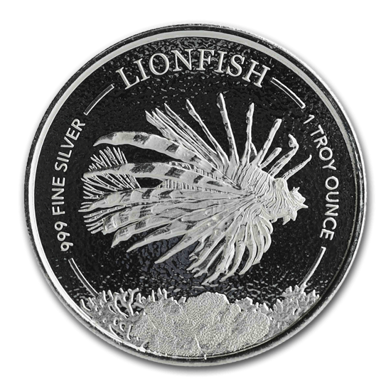 Picture of Barbados 2019 "Lionfish", 1 oz Silver
