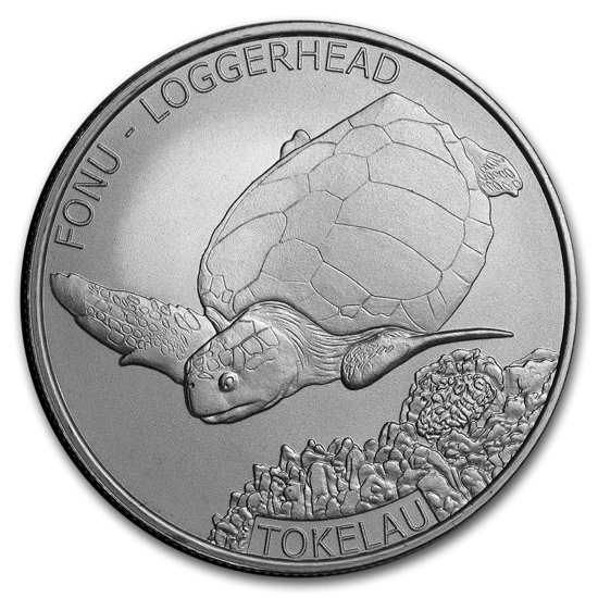 Image de Tokelau 2019 Fonu - Loggerhead Turtle, 1 oz Argent
