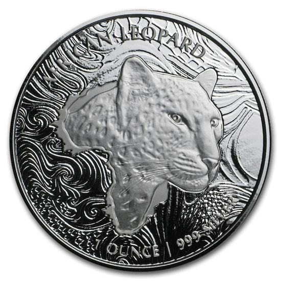 Picture of Ghana 2019 "African Leopard", 1 oz Silver