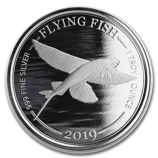 Picture of Barbados 2019 "Flying Fish", 1 oz Silver