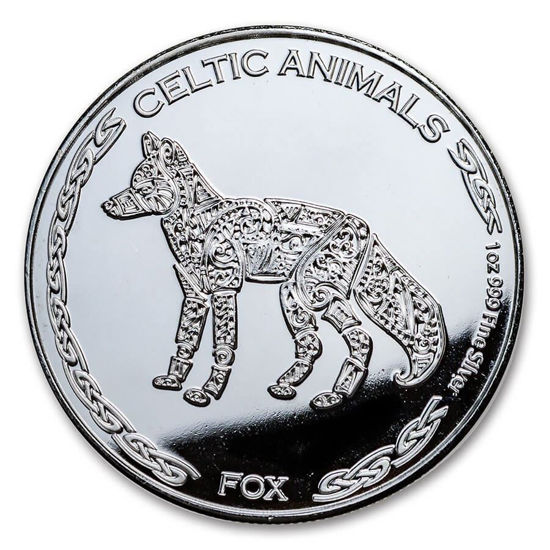 Image de Tchad 2019 Celtic Animals - Fox, 1 oz Argent