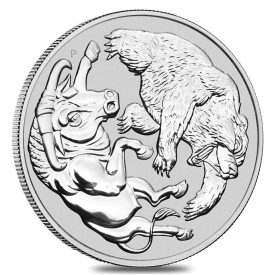 Bild von Australien 2020 “Bull & Bear”, 1 oz Silber