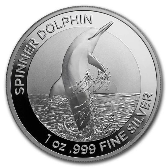 Imagen de Australia Dolphin 2020 "Spinner Dolphin", 1 oz Plata