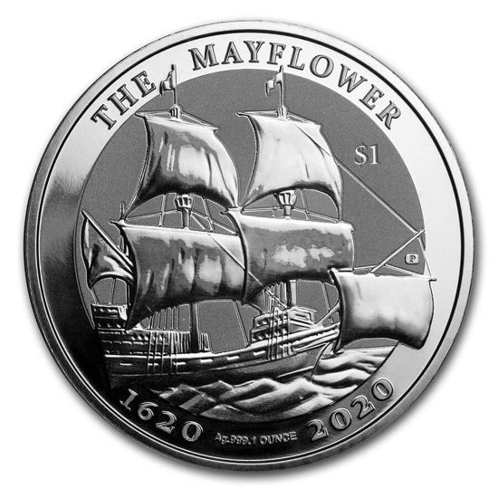 Imagen de British Virgin Islands 2020 "Mayflower 400th Anniversary", 1 oz Plata