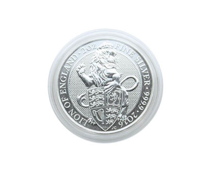 Bild von Lindner Münzkapsel für Queen's Beasts 2 oz Silbermünzen