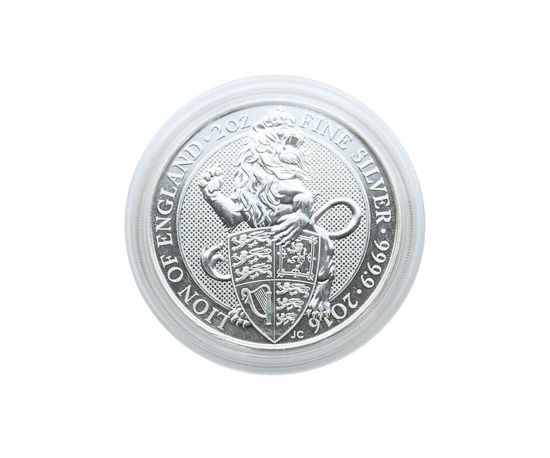 pub galón Perjudicial Lindner cápsula para monedas Queen's Beasts 2 oz de plata - El Dorado Coins  Edelmetalle