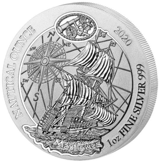 Bild von Ruanda Nautical 2020 “Mayflower”, 1 oz Silber