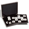 Picture of Leuchtturm Deluxe Case with 60 square compartments for single coins in coin capsules with 50 x 50 mm external diameter