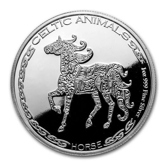 Bild von Tschad 2020 Celtic Animals - Horse, 1 oz Silber