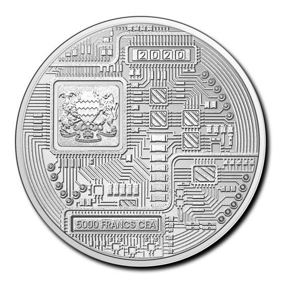 Chad Crypto Bitcoin 2020, 1 oz Silver El Dorado Coins