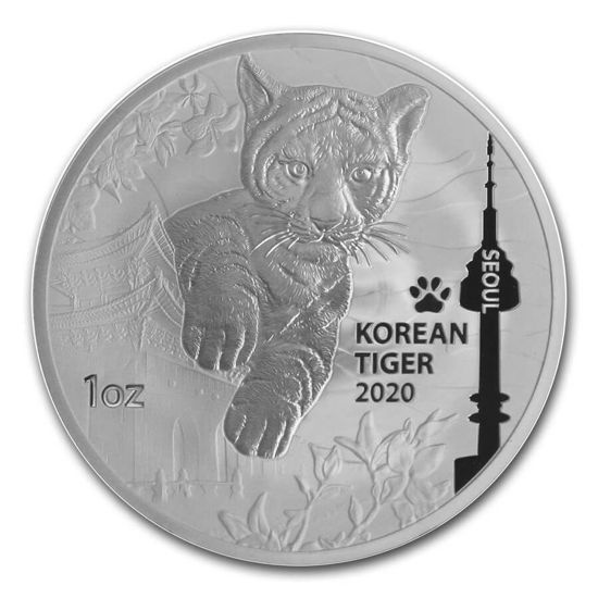 Imagen de South Korea 2020 Korean Tiger, 1 oz Plata