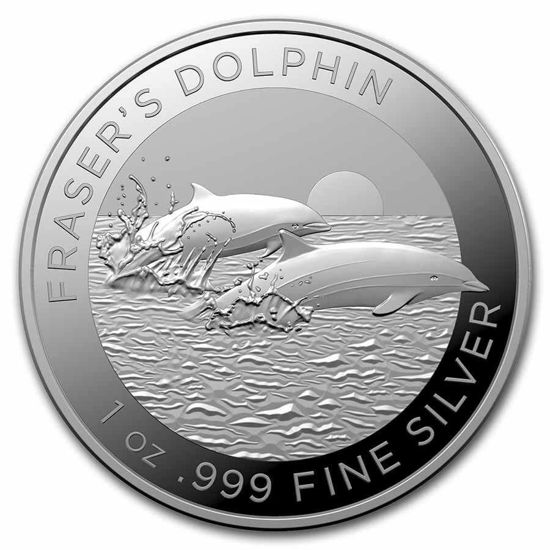 Bild von Australien Dolphin 2021 "Fraser's Dolphin", 1 oz Silber