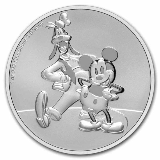 Bild von Niue 2021 Disney - Mickey & Goofy, 1 oz Silber