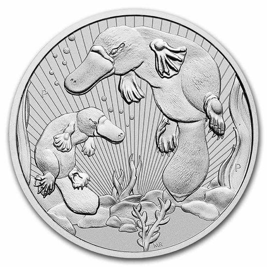 Picture of Australia 2021 Mother & Baby - Platypus, 2 oz Silver