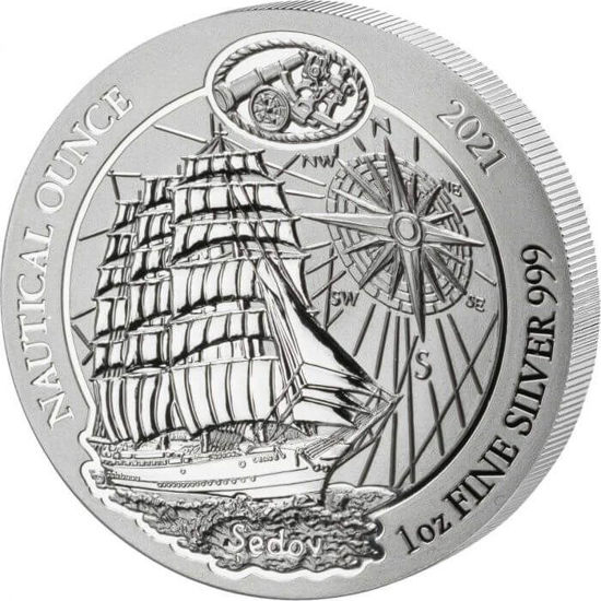Picture of Rwanda Nautical 2021 “Sedov”, 1 oz Silver
