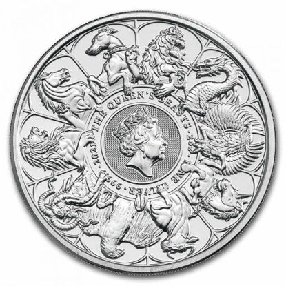 Bild von The Queen's Beasts 2021 "The Completer Coin", 2 oz Silber