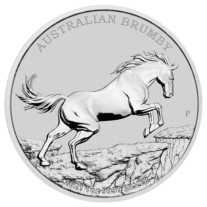 Picture of Australian 2021 Brumby, 1 oz Silver