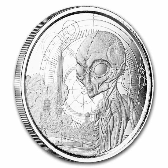 Picture of Ghana 2021 "Alien" BU, 1 oz Silver