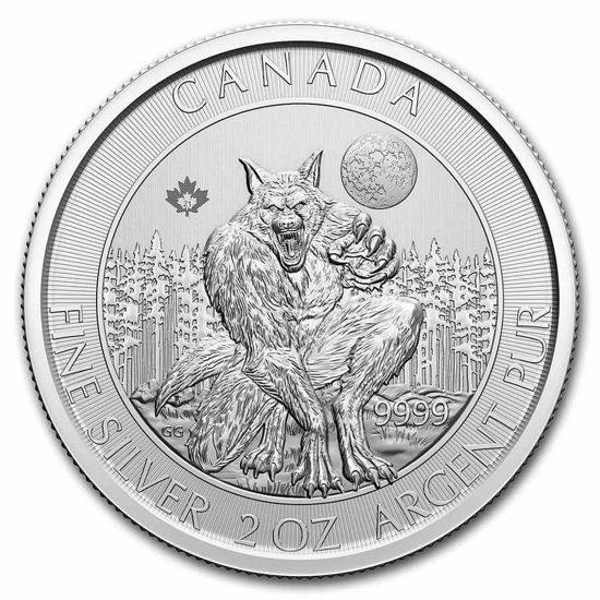 Image de Canada 2021 Creatures of the North - Werewolf, 2 oz Argent