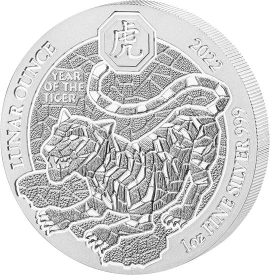 Picture of Rwanda Lunar 2022 “Year of the Tiger”, 1 oz Silver