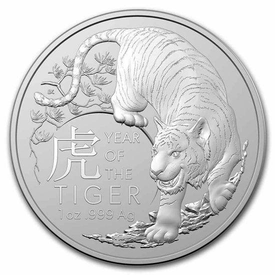 Image de Royal Australian Mint Lunar 2022 "Year of the Tiger", 1 oz Argent