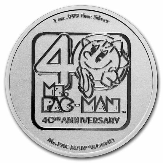 Imagen de Niue 2021 Ms. PAC-MAN™ 40th Anniversary, 1 oz Plata