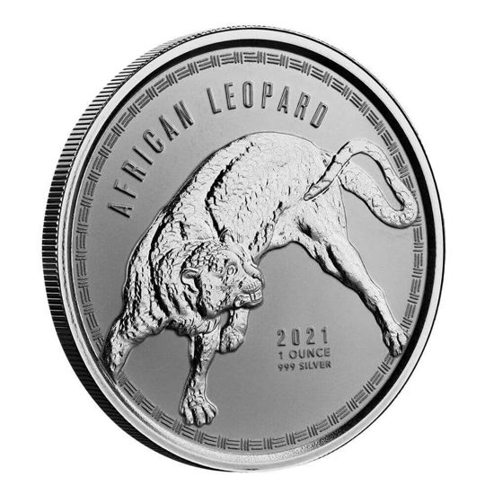 Picture of Ghana 2021 "African Leopard", 1 oz Silver