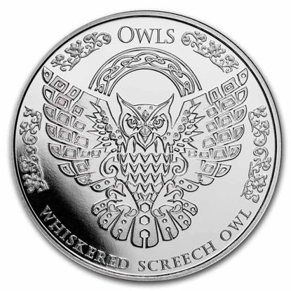 Imagen de Tokelau 2022 Owls: Whiskered Screech Owl, 1 oz Plata