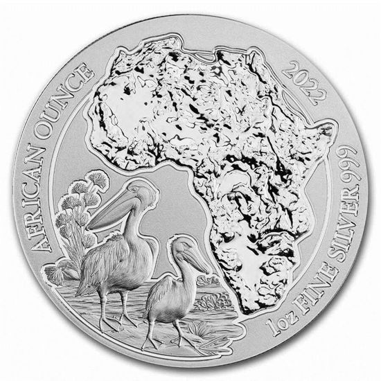 Bild von Ruanda 2022 “Pelikan”, 1 oz Silber