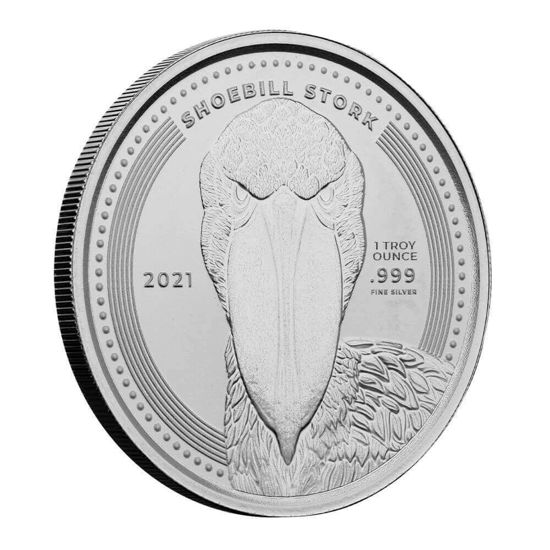 Imagen de Congo 2021 Shoebill Stork, 1 oz Plata
